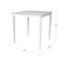 International Concepts Square Solid Wood Top Table, Counter Height, White, 36 W, 36 L, 36 in H, Wood, White K08-3636-36S - alternate 5